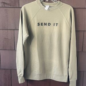 Crewneck Sweater in Olive Green